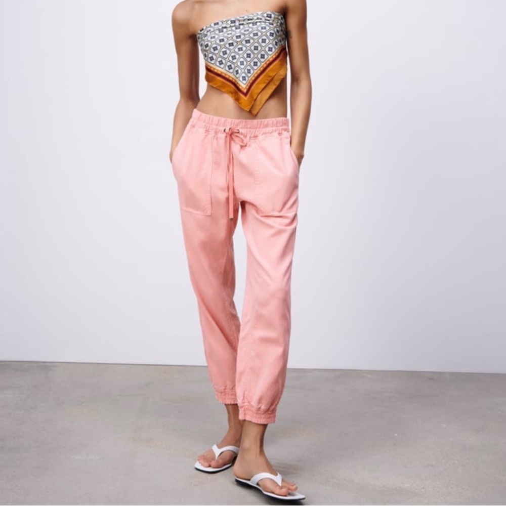 Barely worn Pink Zara jogger pants